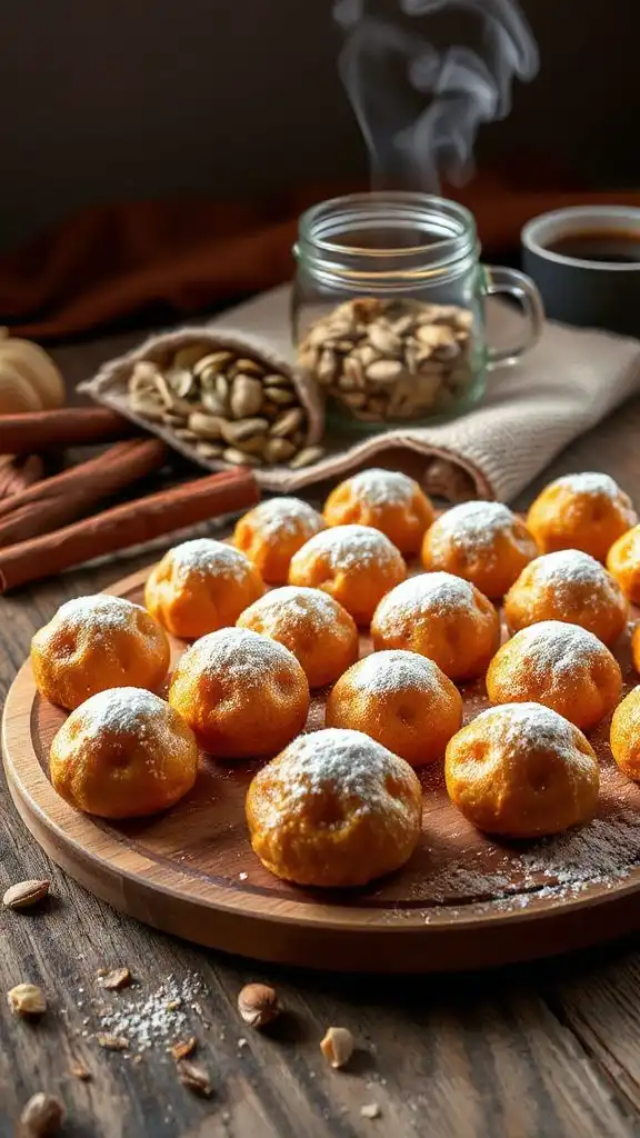 nutmeg pumpkin doughnut drops