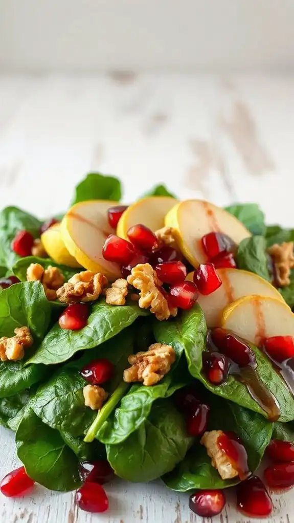 nutrient packed spinach berry salad