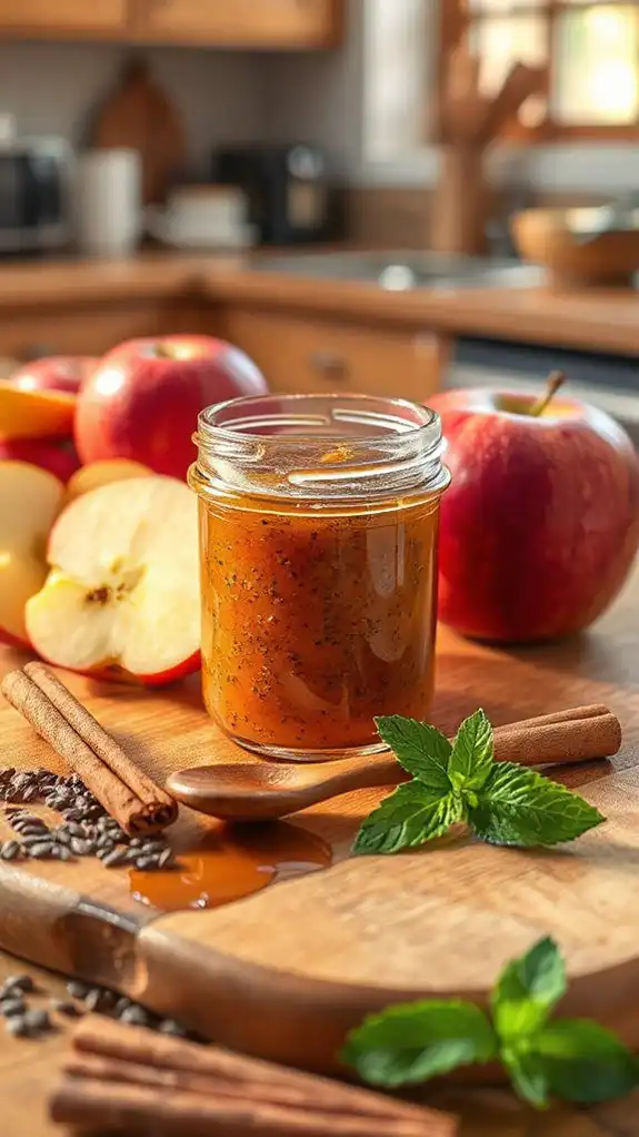 nutritious apple chia jam