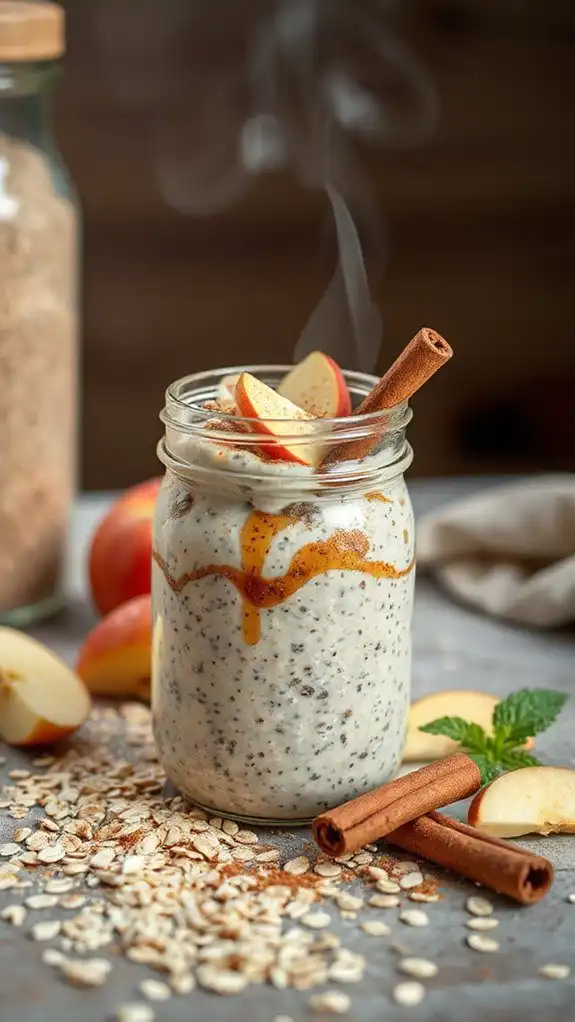 nutritious apple cinnamon oats