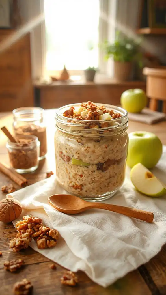 nutritious apple cinnamon oats