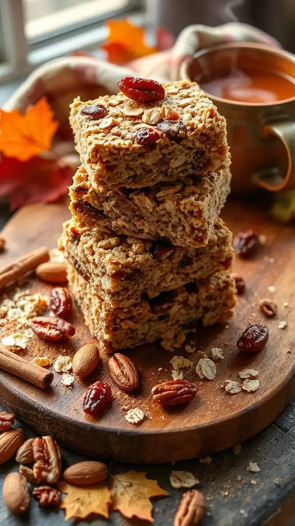 nutritious autumn protein bars