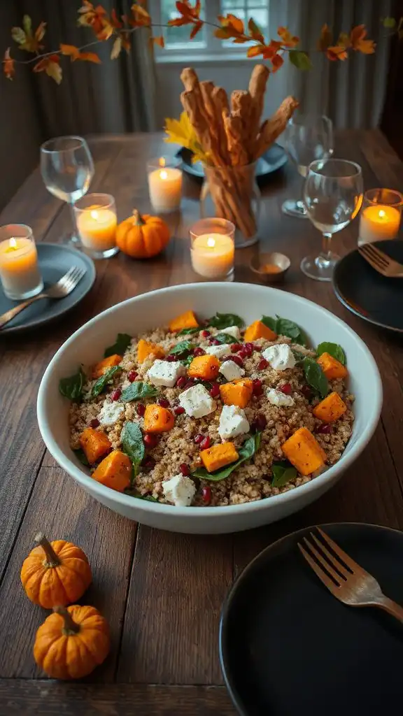 nutritious autumn quinoa salad