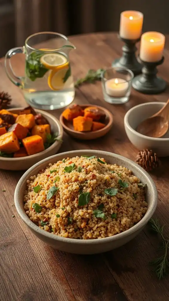 nutritious autumn quinoa salad
