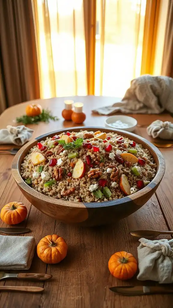 nutritious autumn quinoa salad