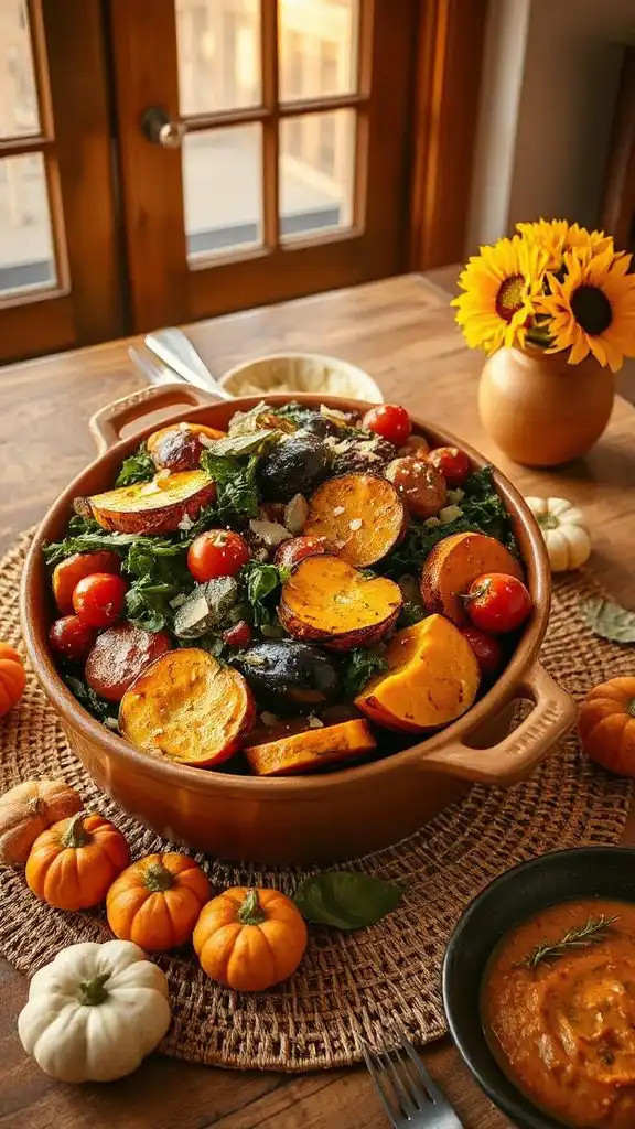 nutritious autumn vegetable casserole
