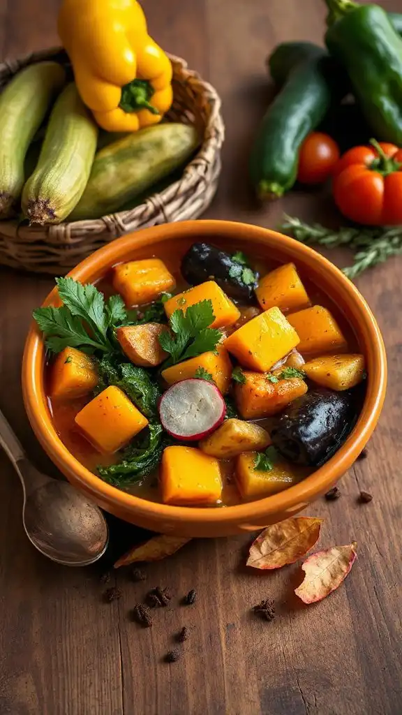 nutritious autumn vegetable stew