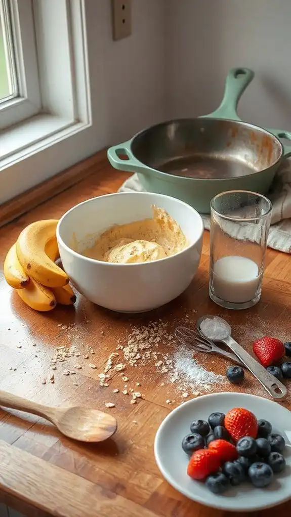 nutritious banana pancake batter