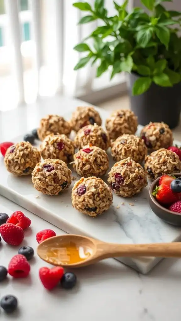nutritious berry energy bites