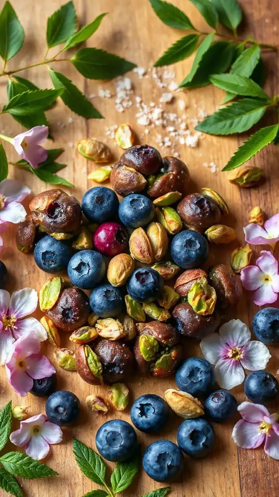 nutritious blueberry pistachio clusters nutritious blueberry pistachio clusters