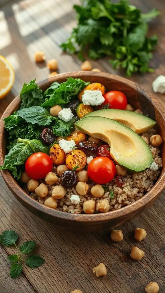nutritious brown rice bowl