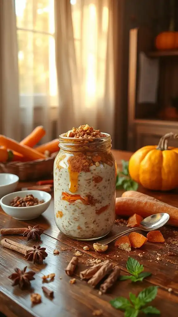 nutritious carrot cake oats