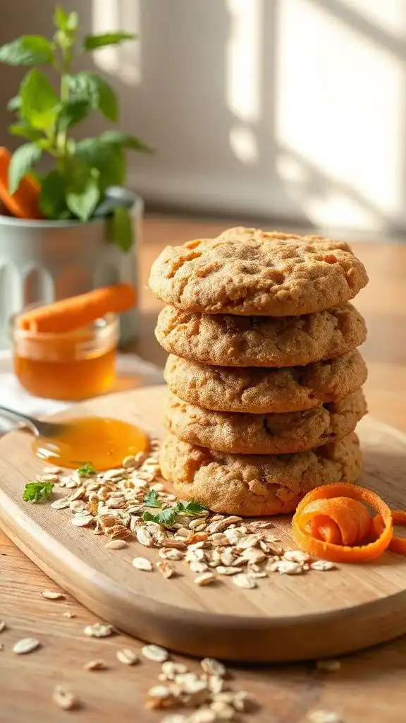 nutritious carrot oat cookies