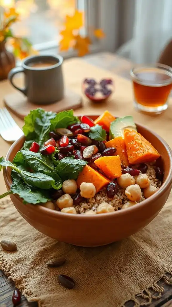 nutritious chickpea salad bowl