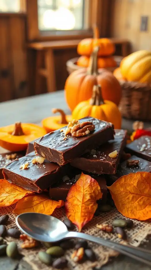 nutritious chocolate pumpkin fudge