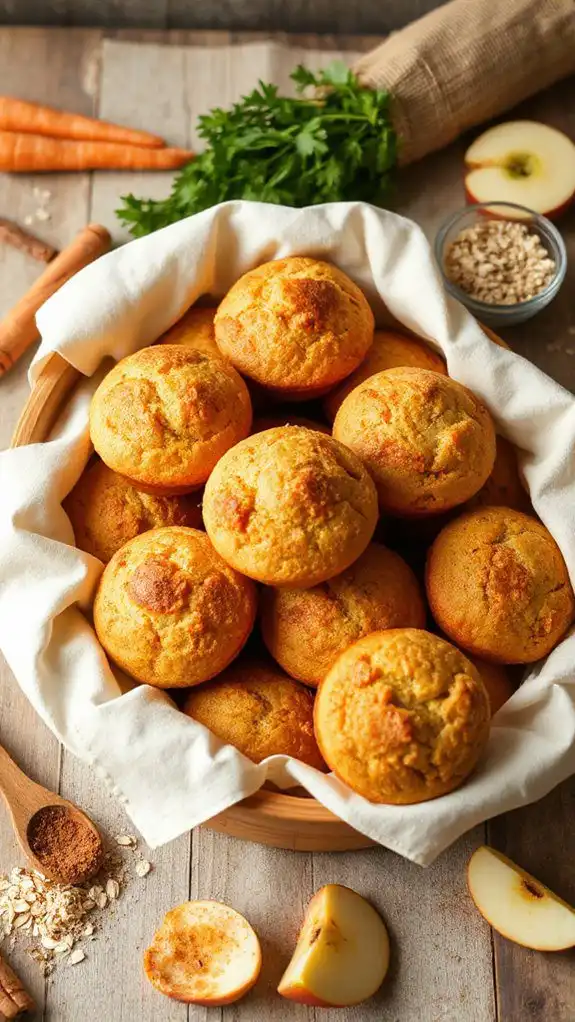 nutritious cinnamon spiced muffins
