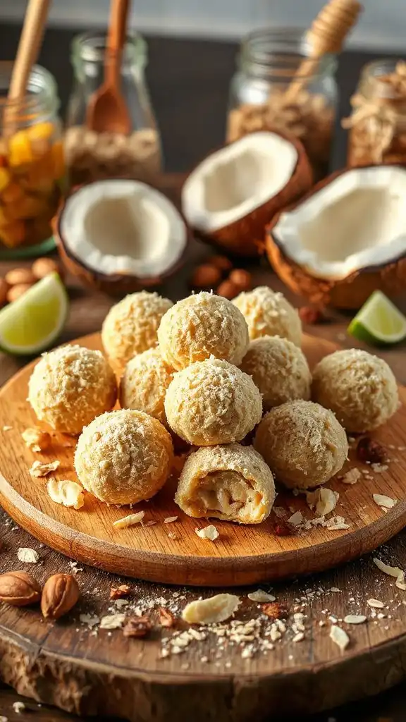 nutritious coconut macadamia bites