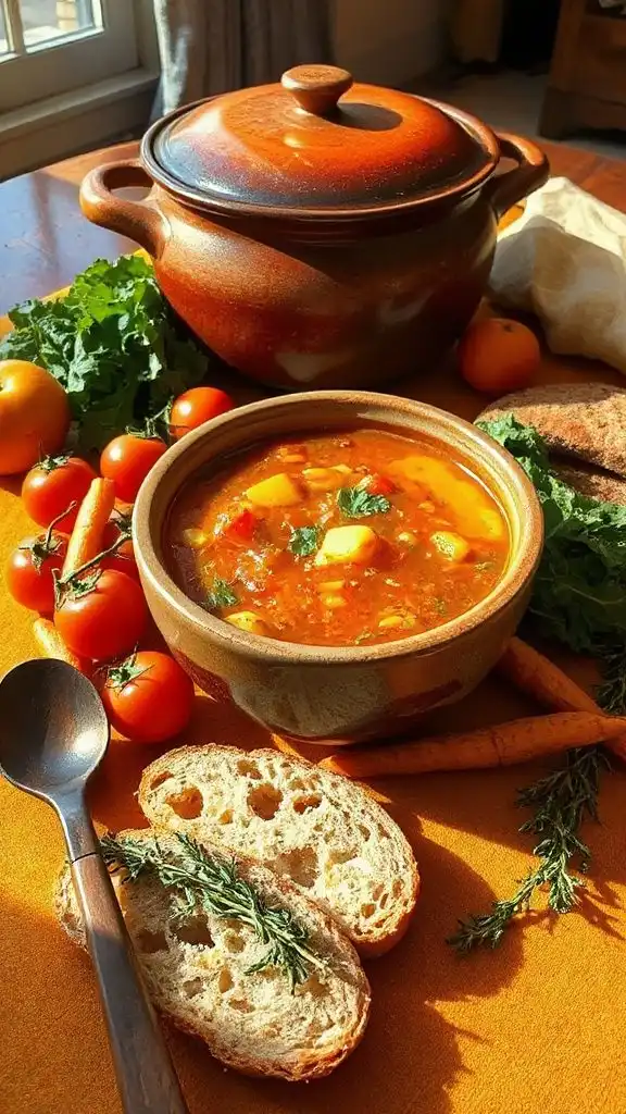nutritious comforting vegetable soup
