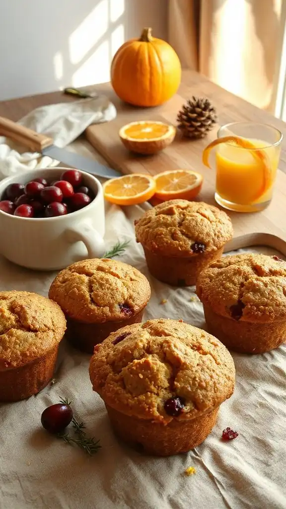 nutritious cranberry orange muffins