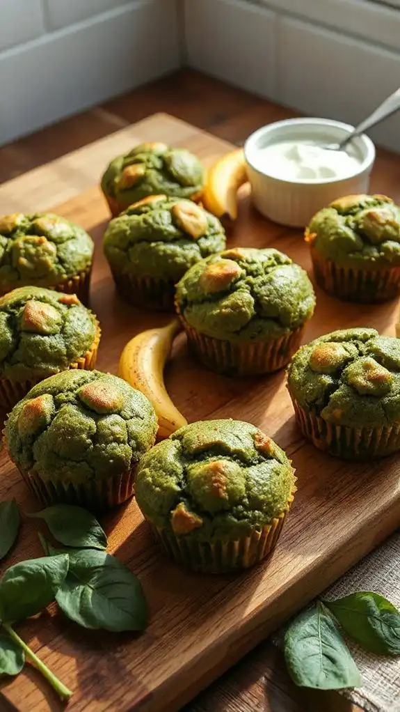 nutritious delicious spinach muffins