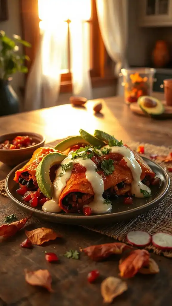 nutritious enchiladas for comfort