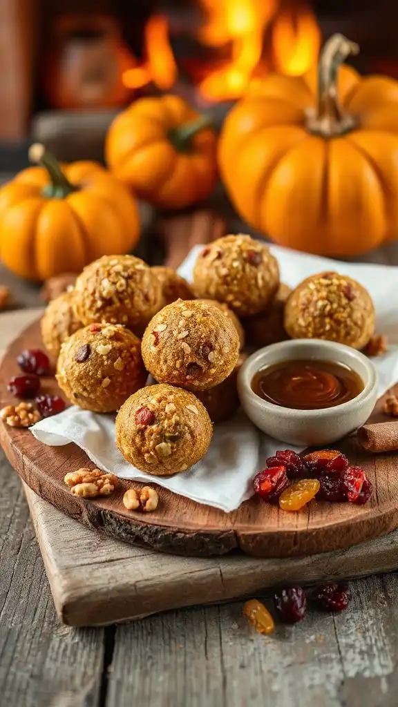 nutritious fall energy bites