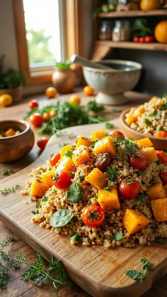 nutritious fall quinoa salad