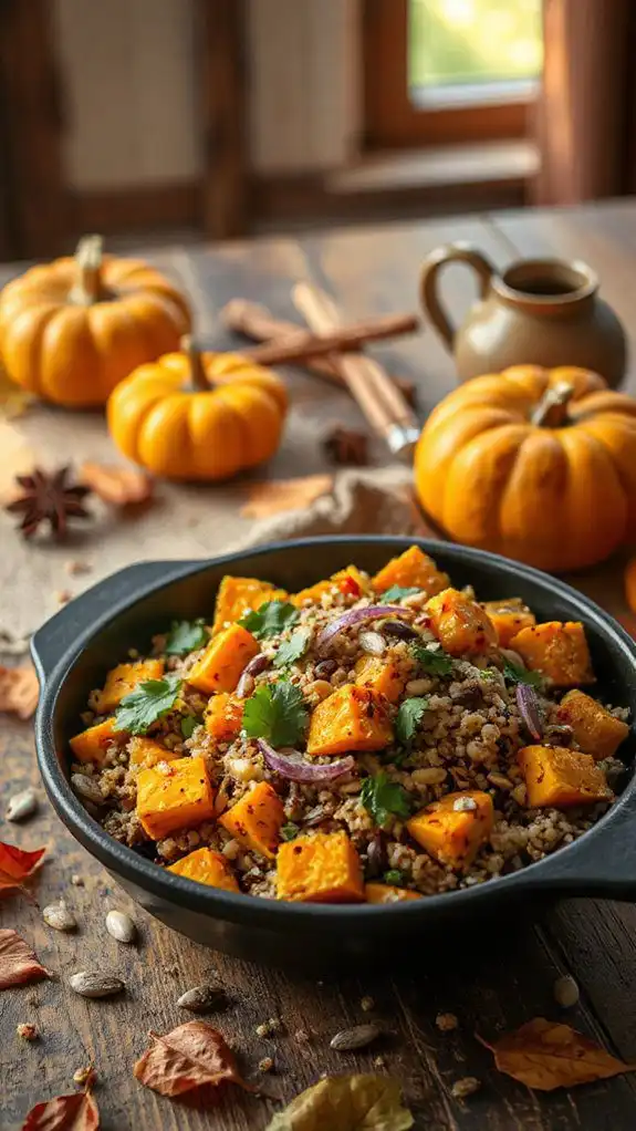 nutritious fall quinoa salad