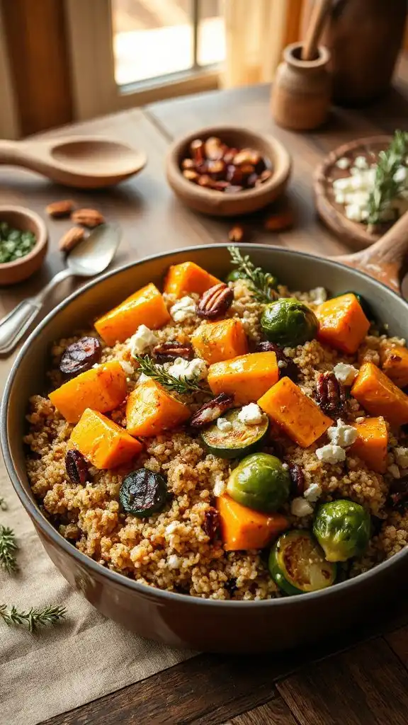 nutritious fall vegetable quinoa