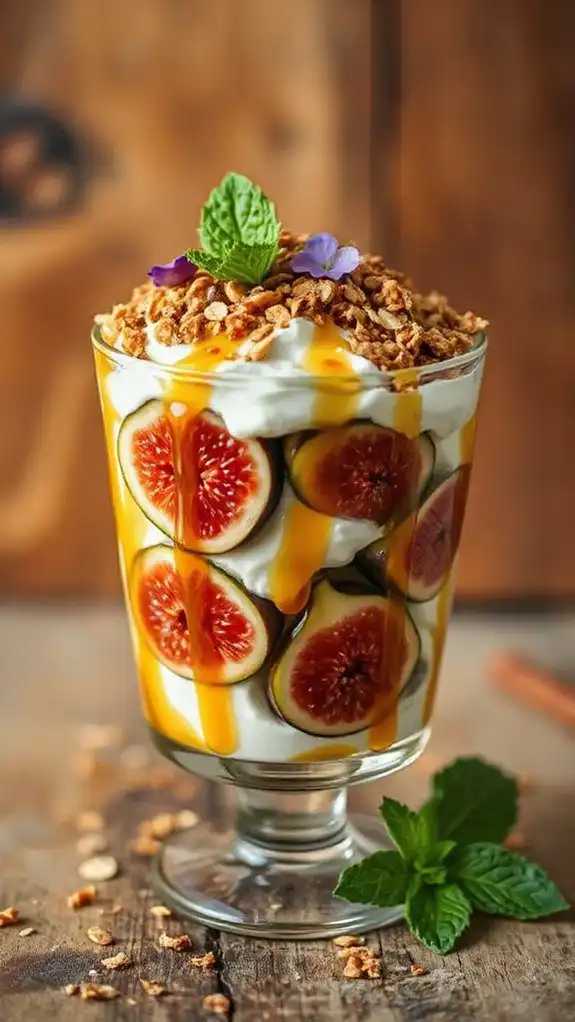 nutritious fig yogurt parfait