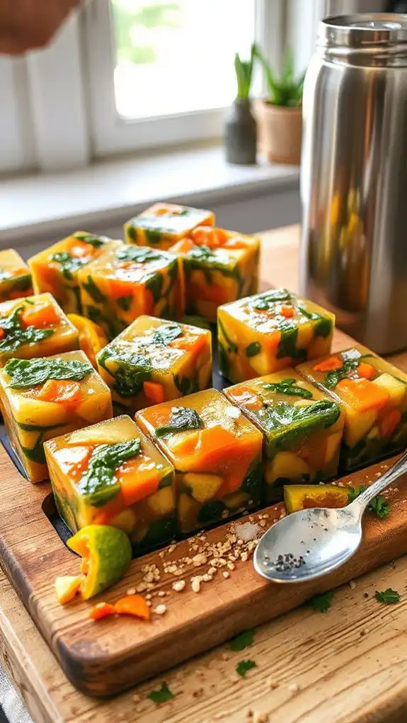 nutritious frozen soup cubes