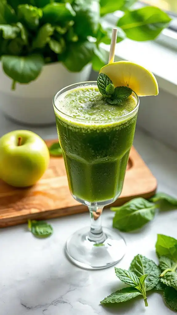 nutritious green apple smoothie