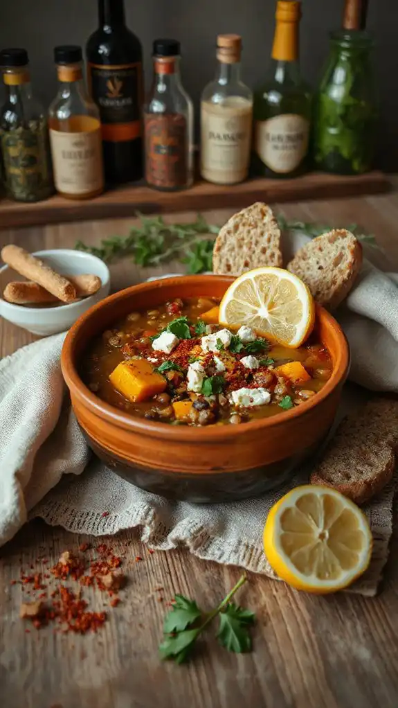 nutritious lentil pumpkin soup