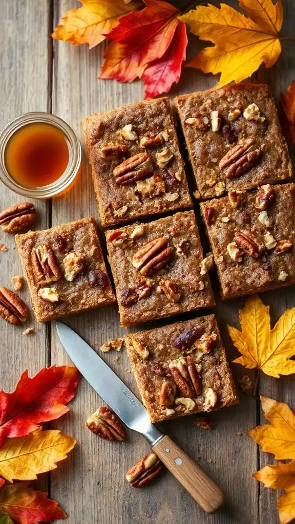 nutritious maple pecan bars