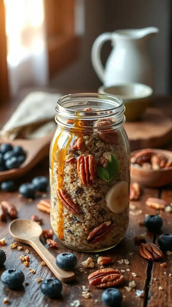 nutritious maple pecan breakfast option