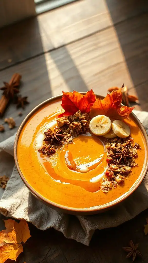 nutritious maple smoothie bowl