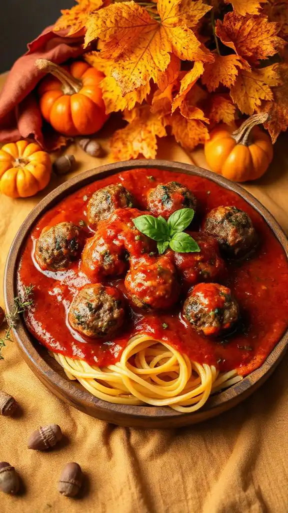 nutritious meatballs with vegetables