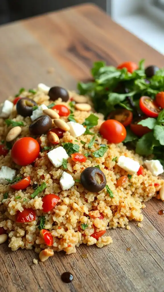 nutritious mediterranean quinoa bake