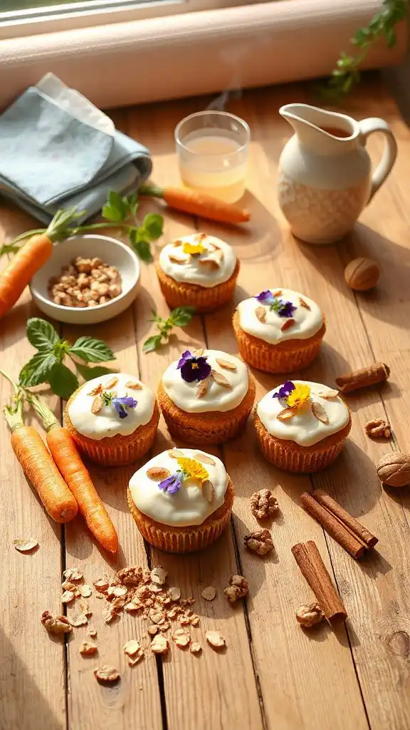nutritious mini carrot cakes