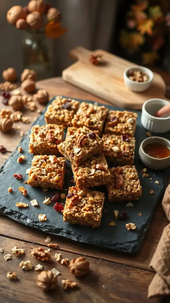 nutritious no bake granola bars