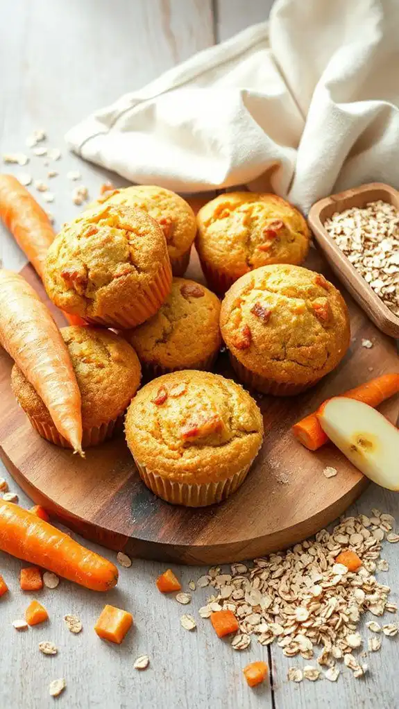 nutritious oatmeal apple muffins