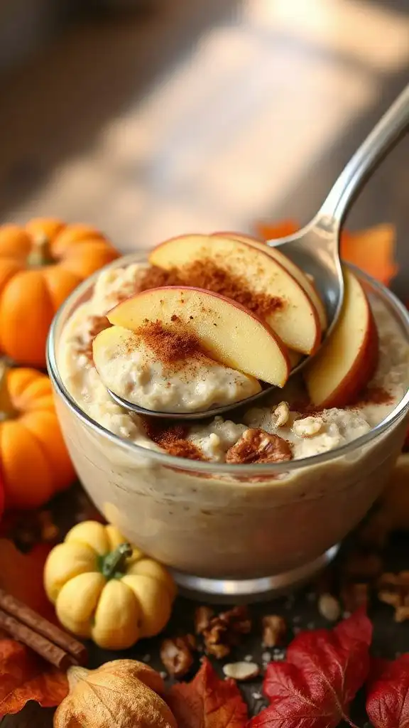 nutritious overnight apple oats