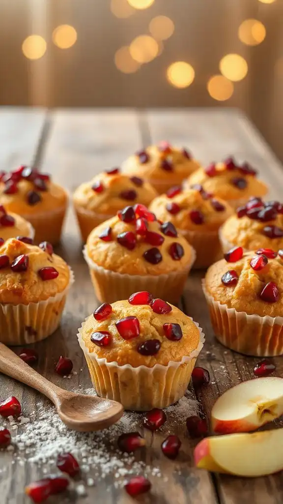 nutritious pomegranate apple muffins nutritious pomegranate apple muffins