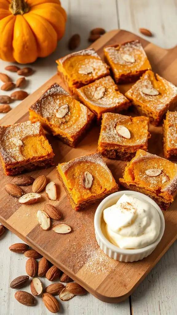 nutritious pumpkin almond bars