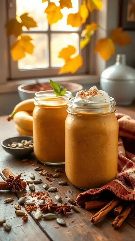 nutritious pumpkin banana smoothie