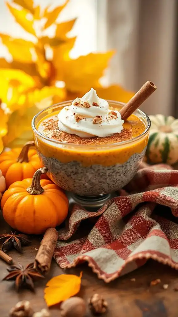 nutritious pumpkin chia pudding