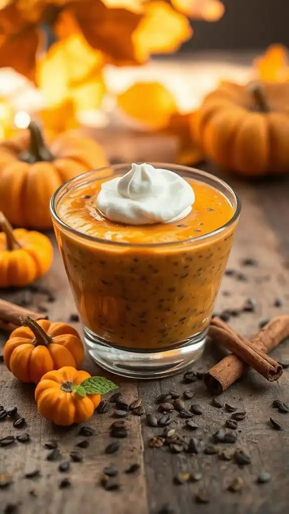 nutritious pumpkin chia pudding