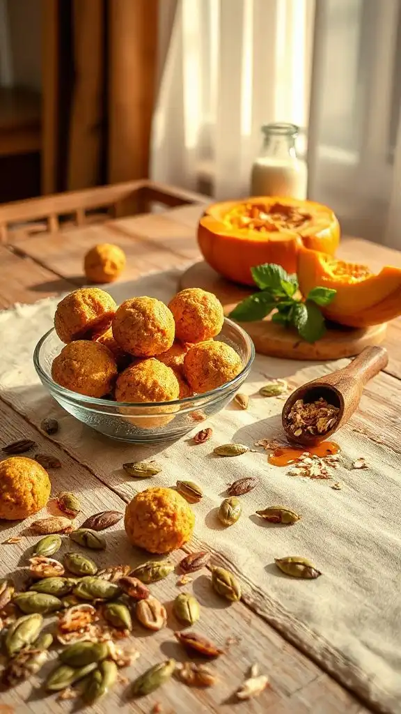 nutritious pumpkin energy bites