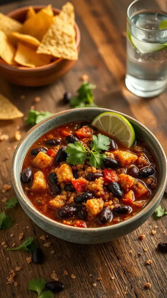 nutritious quinoa black bean chili