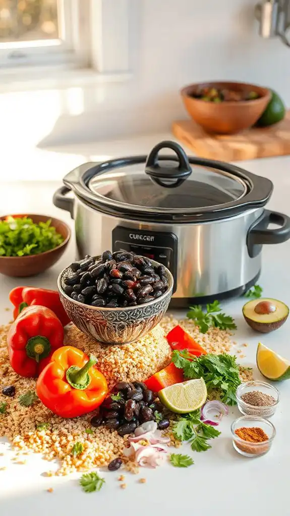 nutritious quinoa black bean salad